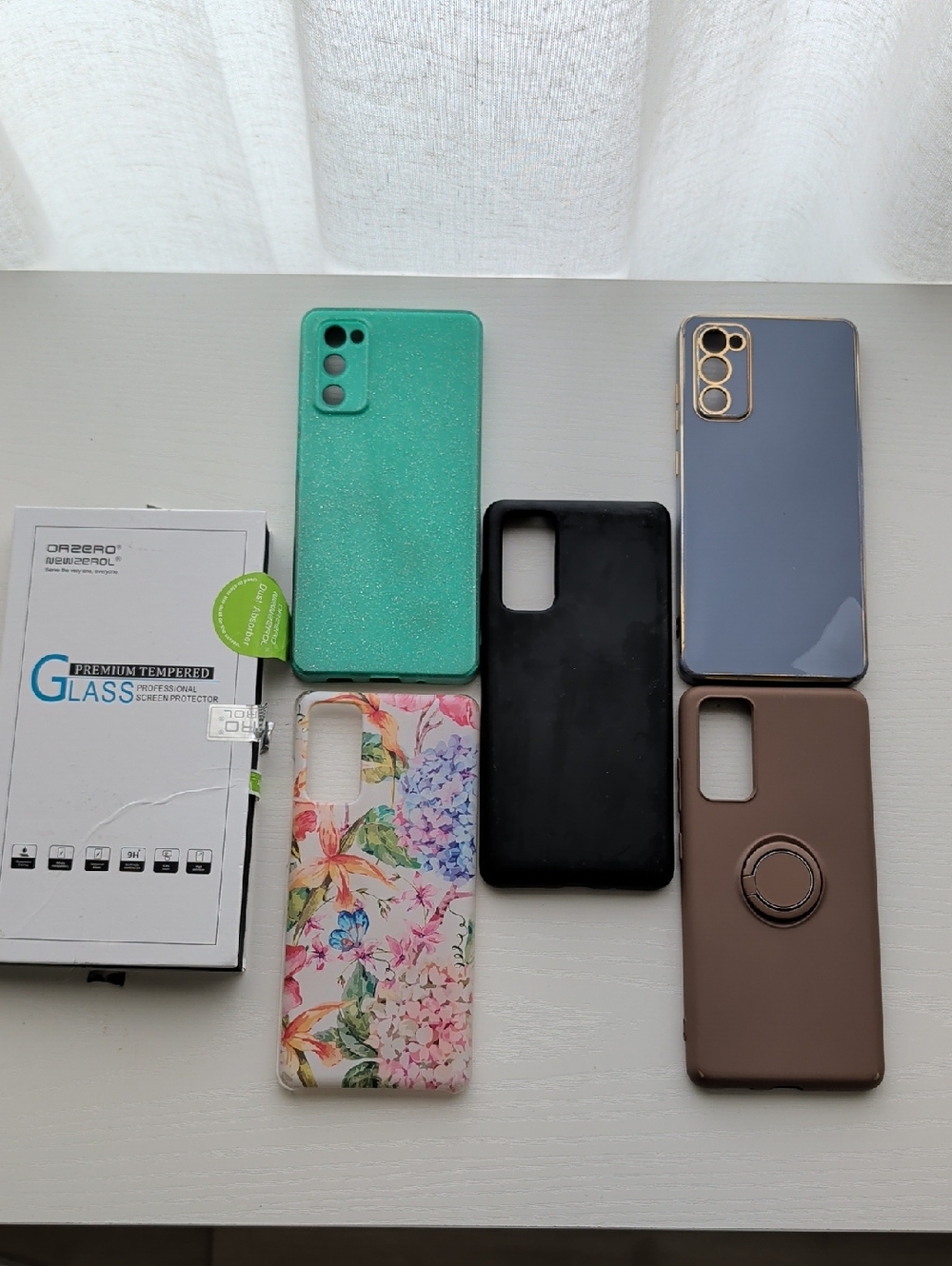 5 Cell Phone Cases Samsung Galaxy S20 FE -  Plus Two Brand New Screen Protectors